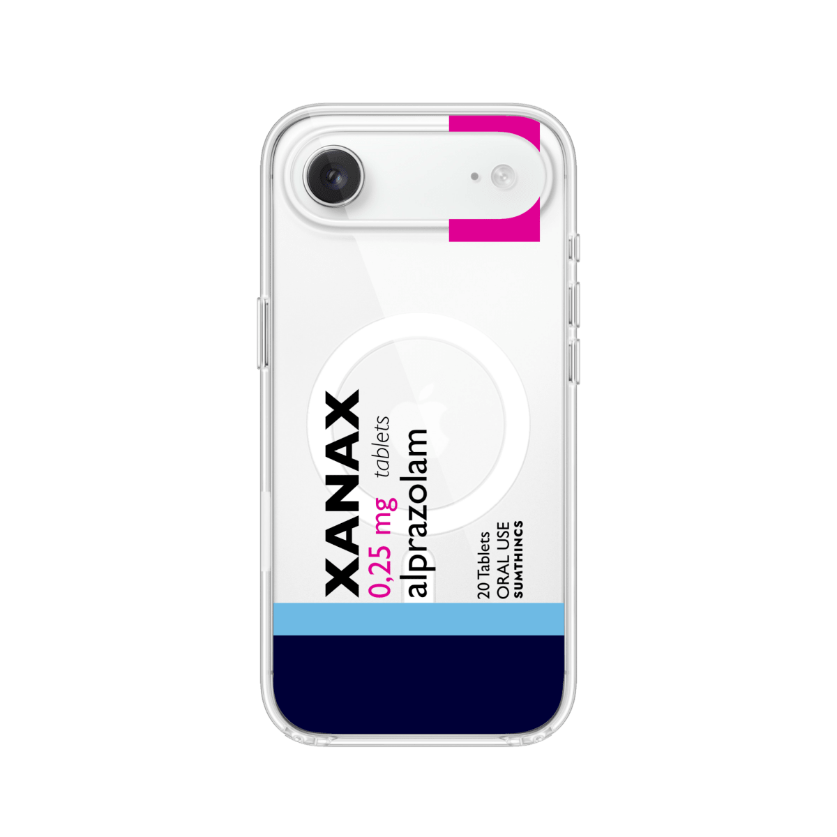 iPhone 17 Air Xanax Clear Magsafe Telefon Kılıfı - Sumthincs