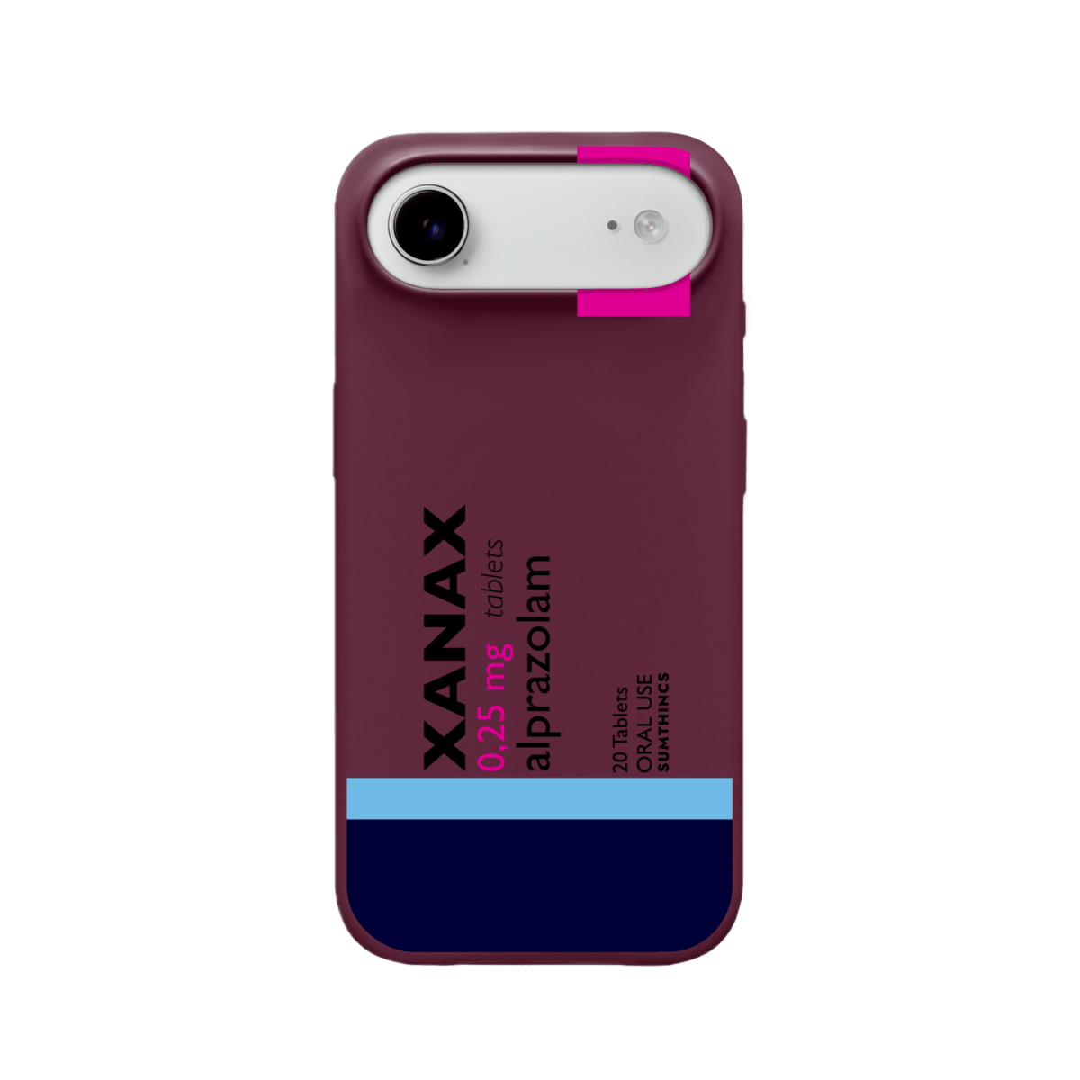 iPhone 17 Air Xanax Premium Telefon Kılıfı Bordo - Sumthincs