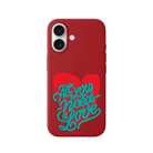 iPhone 17 All You Need is Love Premium Telefon Kılıfı Kırmızı - SUMTHINCS