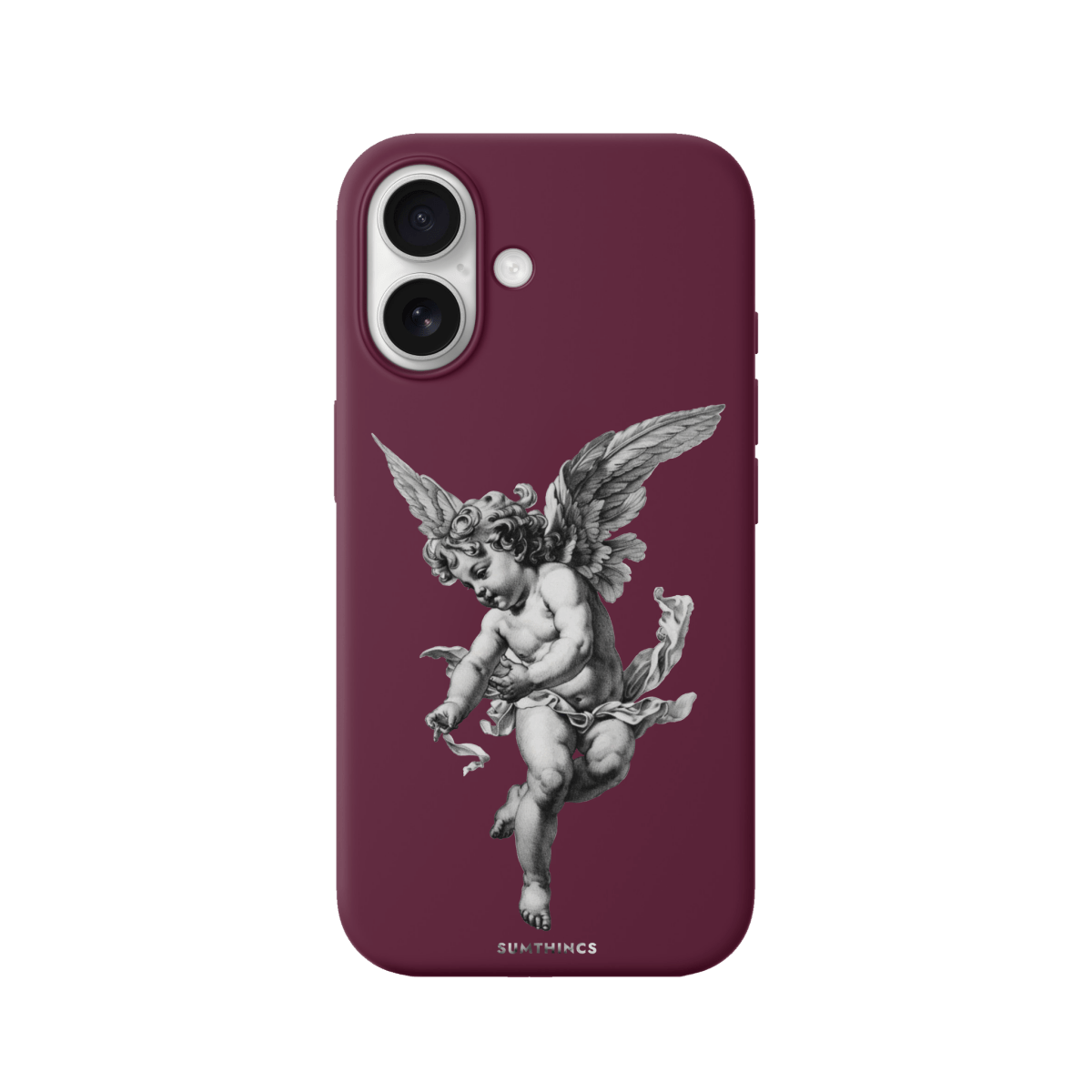 iPhone 17 Angel Premium Telefon Kılıfı Bordo - SUMTHINCS