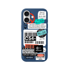 iPhone 17 Barcode C54 Premium Telefon Kılıfı Pasifik Mavi - SUMTHINCS