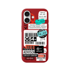 iPhone 17 Barcode C54 Premium Telefon Kılıfı Kırmızı - SUMTHINCS