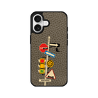 iPhone 17 Crossroad Leather Vegan Deri Telefon Kılıfı Haki - SUMTHINCS