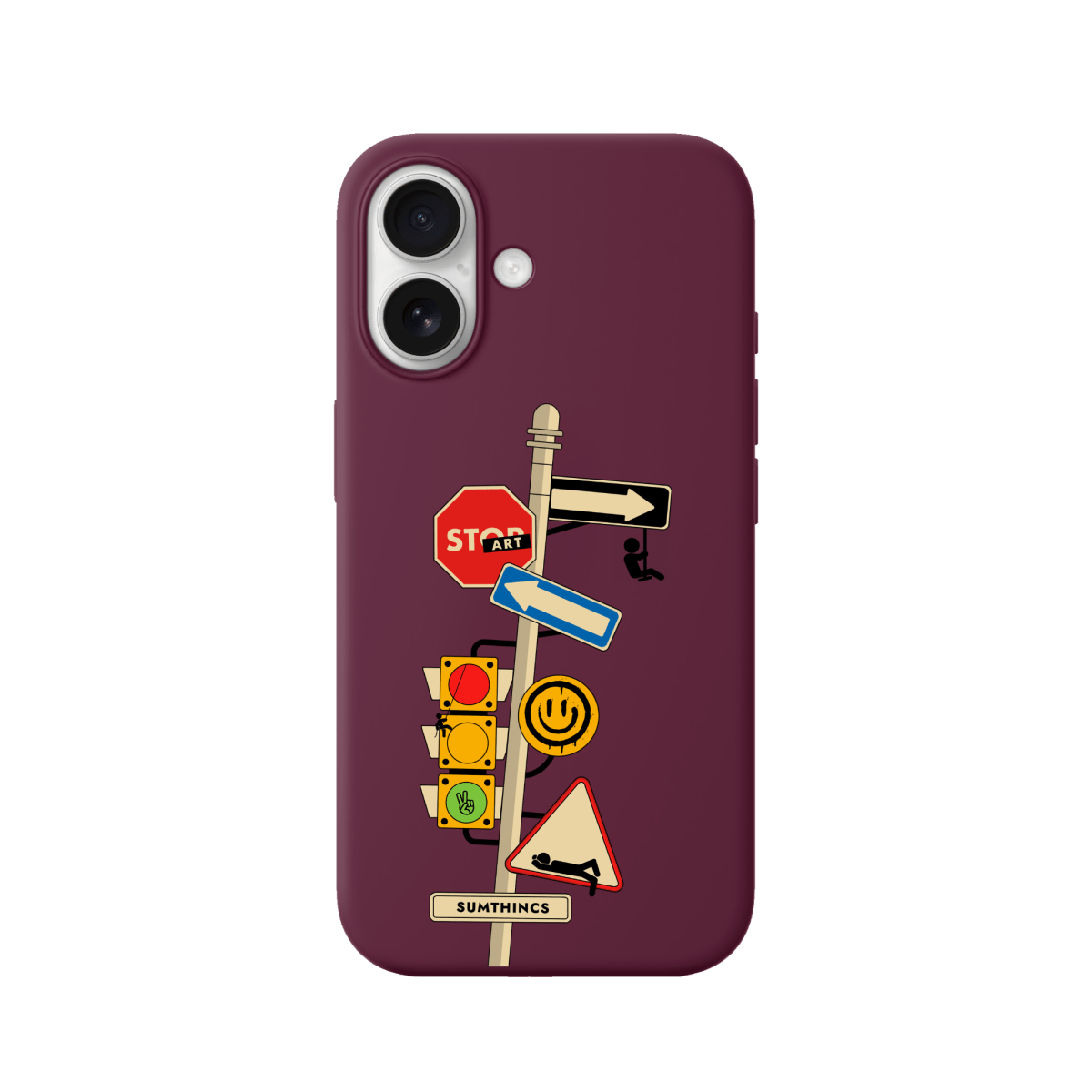 iPhone 17 Crossroad Premium Telefon Kılıfı Bordo - SUMTHINCS