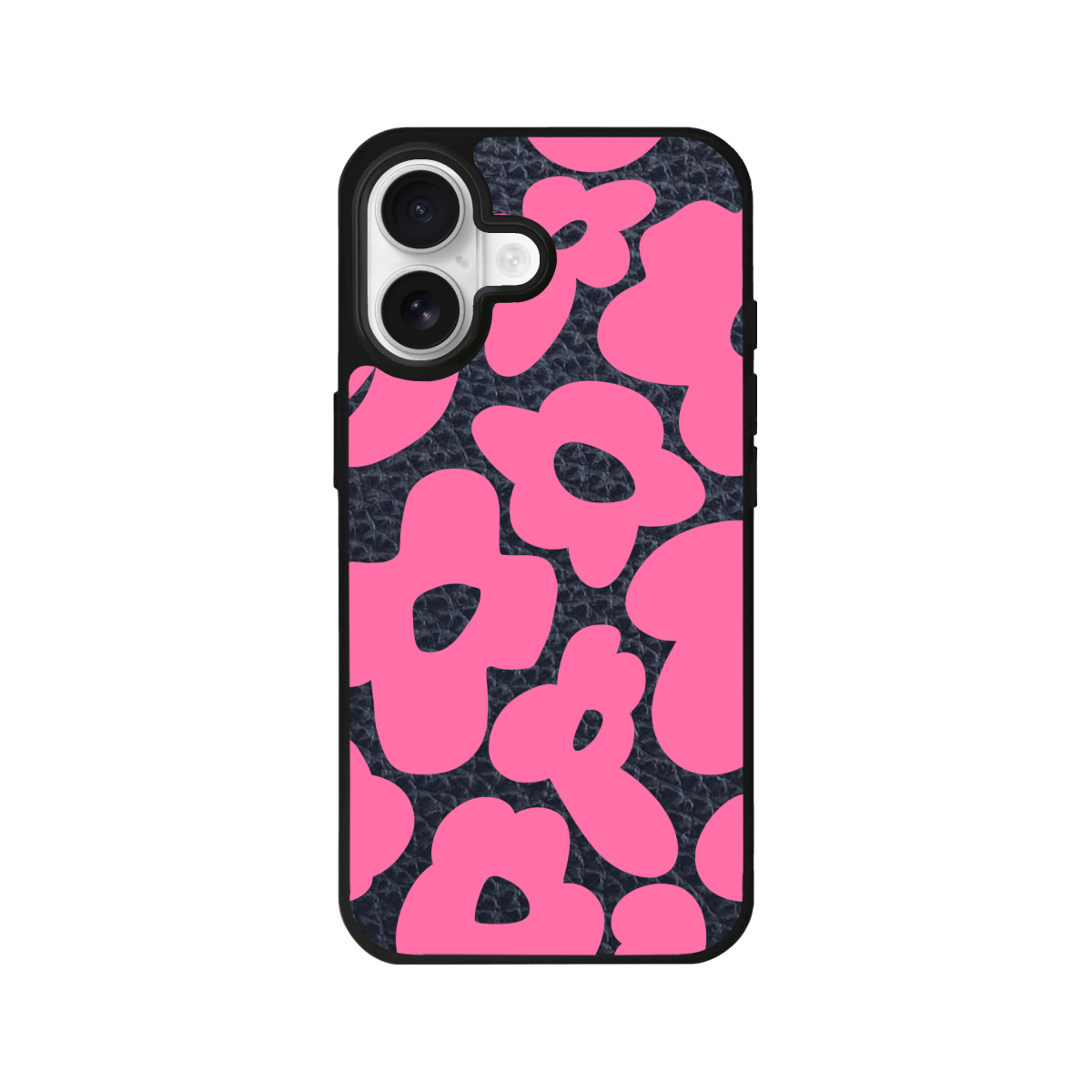 iPhone 17 Daisy Pop Leather Deri Telefon Kılıfı Pasifik Mavi - SUMTHINCS