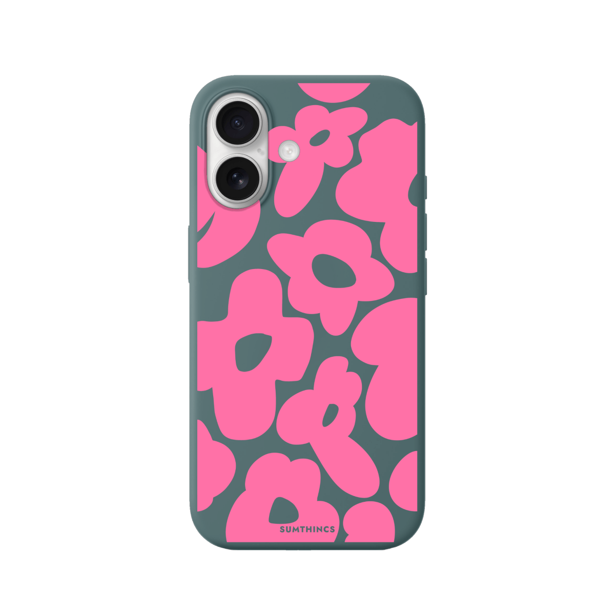 iPhone 17 Daisy Pop Premium Telefon Kılıfı Kaktüs Yeşili - SUMTHINCS