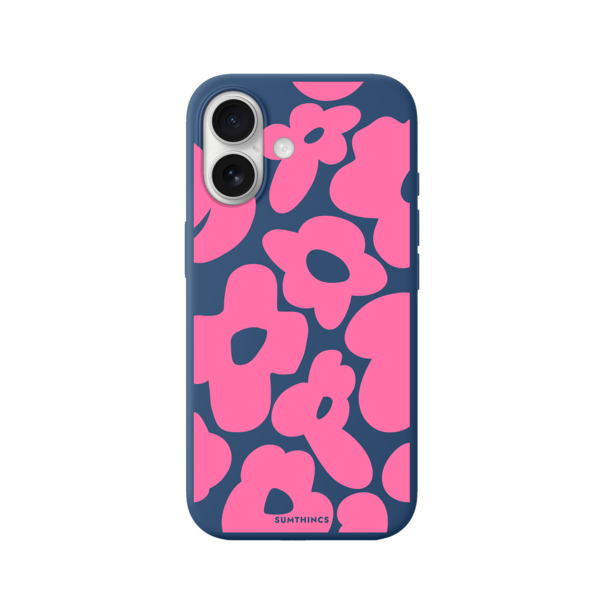 iPhone 17 Daisy Pop Premium Telefon Kılıfı Pasifik Mavi - SUMTHINCS