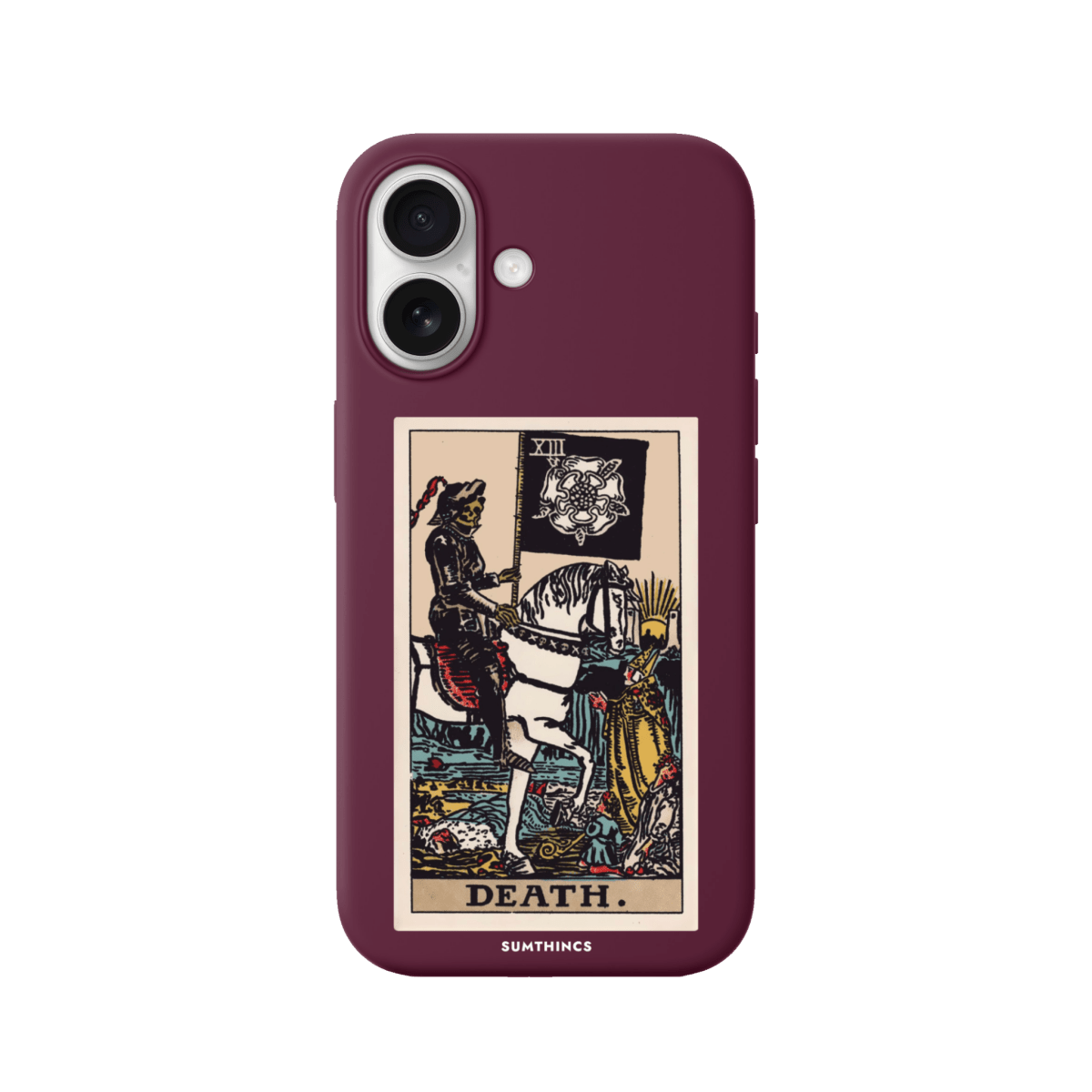 iPhone 17 Death Premium Telefon Kılıfı Bordo - SUMTHINCS