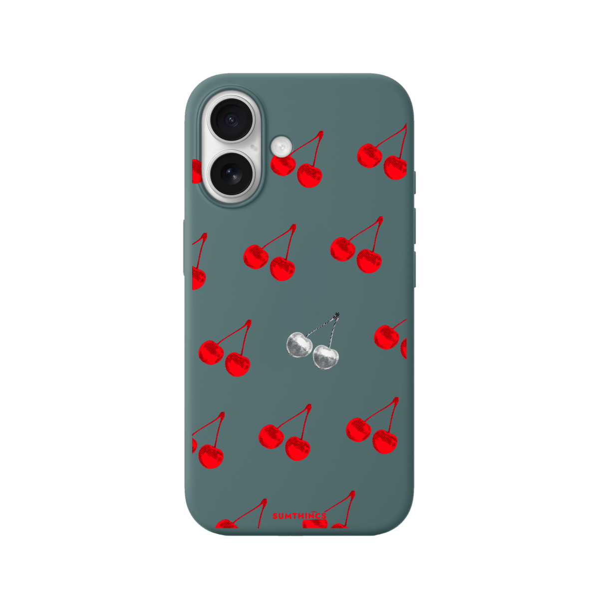 iPhone 17 Disco Cherry Premium Telefon Kılıfı Kaktüs Yeşili - SUMTHINCS