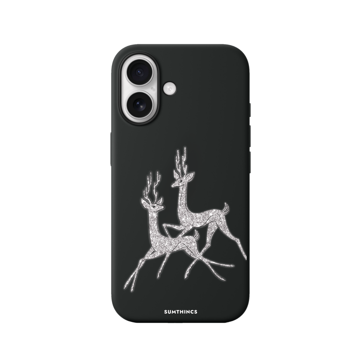 iPhone 17 Disco Deers Premium Telefon Kılıfı Siyah - SUMTHINCS