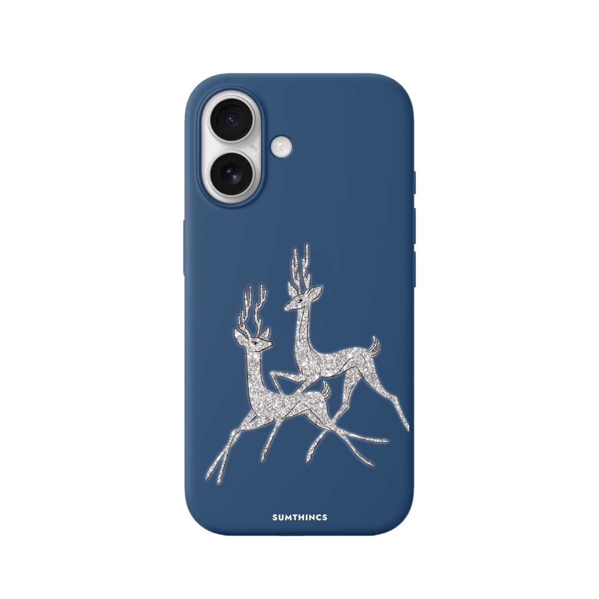 iPhone 17 Disco Deers Premium Telefon Kılıfı Pasifik Mavi - SUMTHINCS