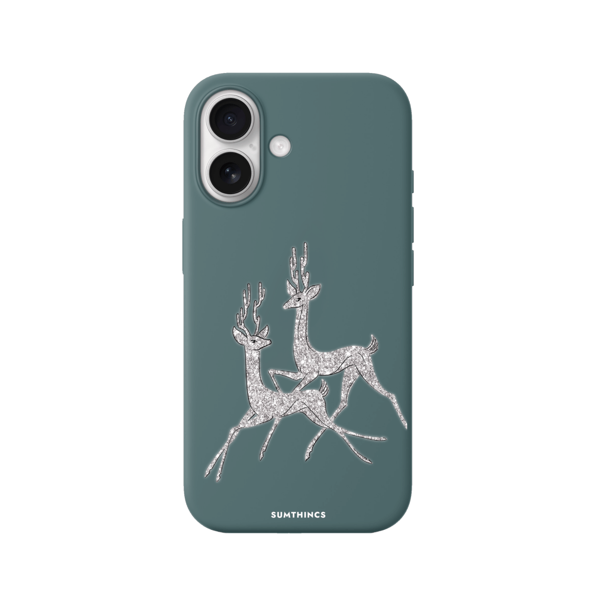 iPhone 17 Disco Deers Premium Telefon Kılıfı Kaktüs Yeşili - SUMTHINCS