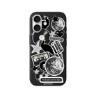 iPhone 17 Disco Stickers Premium Telefon Kılıfı Siyah - SUMTHINCS