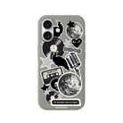 iPhone 17 Disco Stickers Premium Telefon Kılıfı Gri - SUMTHINCS