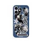 iPhone 17 Disco Stickers Premium Telefon Kılıfı Pasifik Mavi - SUMTHINCS