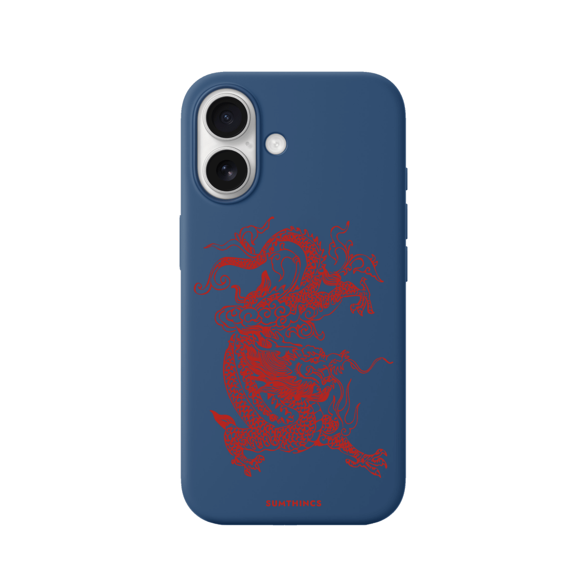 iPhone 17 Dragon Premium Telefon Kılıfı Pasifik Mavi - SUMTHINCS