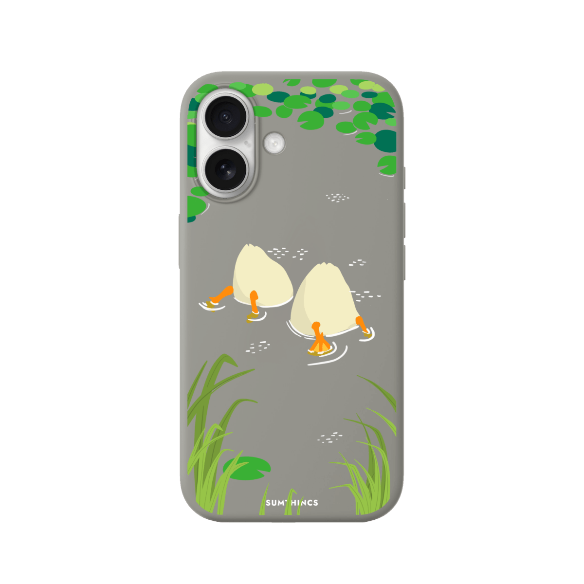 iPhone 17 Ducks Premium Telefon Kılıfı Gri - SUMTHINCS