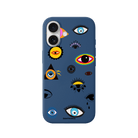 iPhone 17 Eye Stickers Premium Telefon Kılıfı Pasifik Mavi - SUMTHINCS