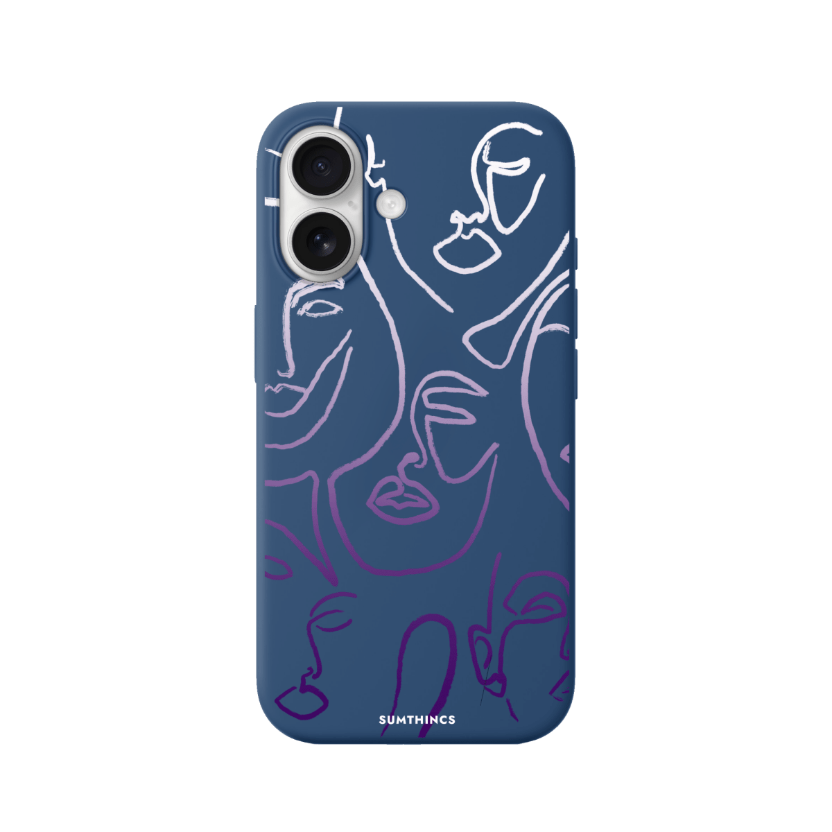 iPhone 17 Faces Premium Telefon Kılıfı Pasifik Mavi - SUMTHINCS