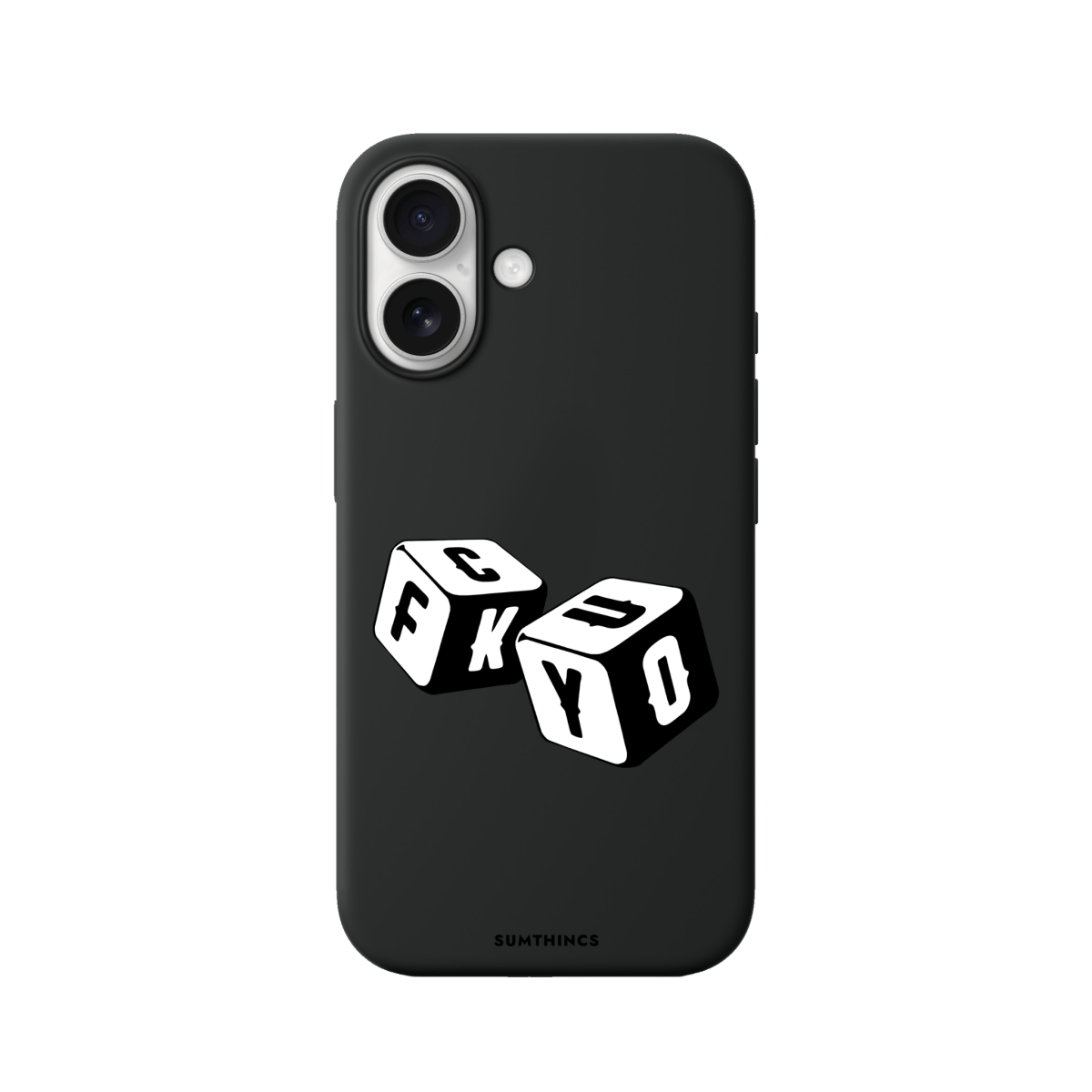 iPhone 17 Fck You Premium Telefon Kılıfı Siyah - SUMTHINCS