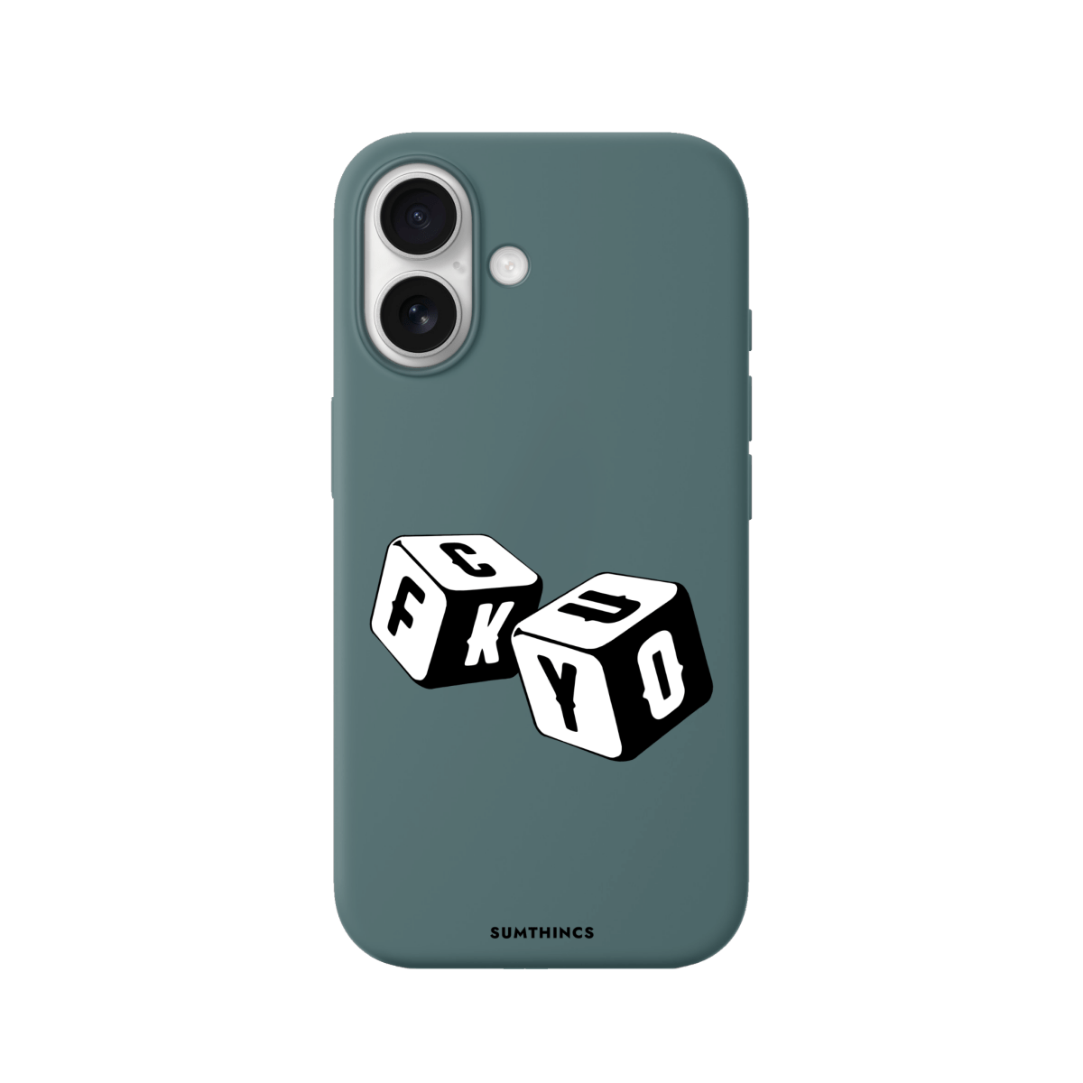 iPhone 17 Fck You Premium Telefon Kılıfı Kaktüs Yeşili - SUMTHINCS