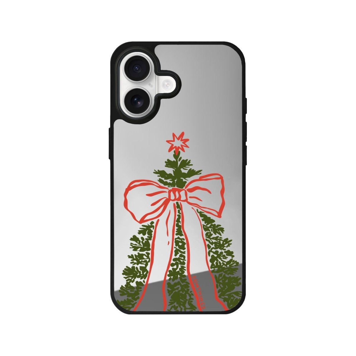 iPhone 17 Festive Ribbon Mirror Aynalı Telefon Kılıfı - SUMTHINCS