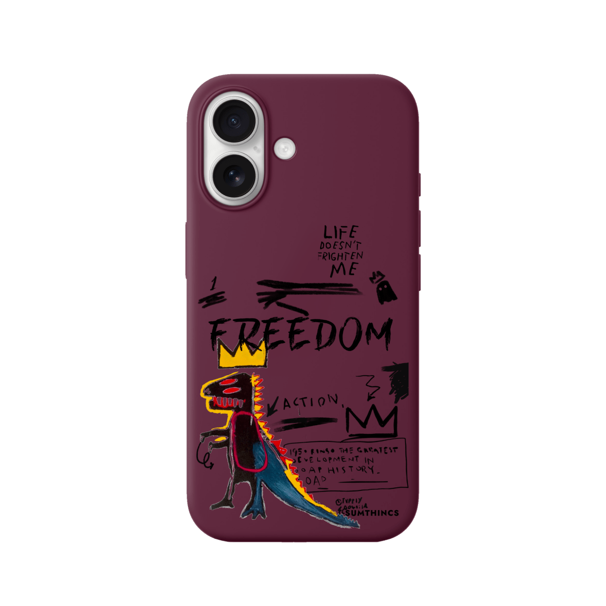 iPhone 17 Freedom Premium Telefon Kılıfı Bordo - SUMTHINCS