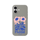 iPhone 17 Fresh Flowers Premium Telefon Kılıfı Gri - SUMTHINCS