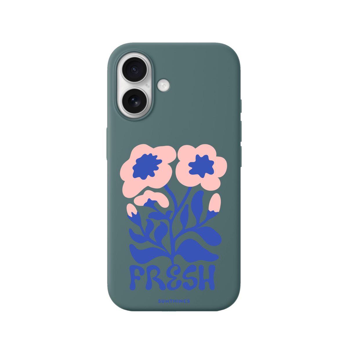 iPhone 17 Fresh Flowers Premium Telefon Kılıfı Kaktüs Yeşili - SUMTHINCS