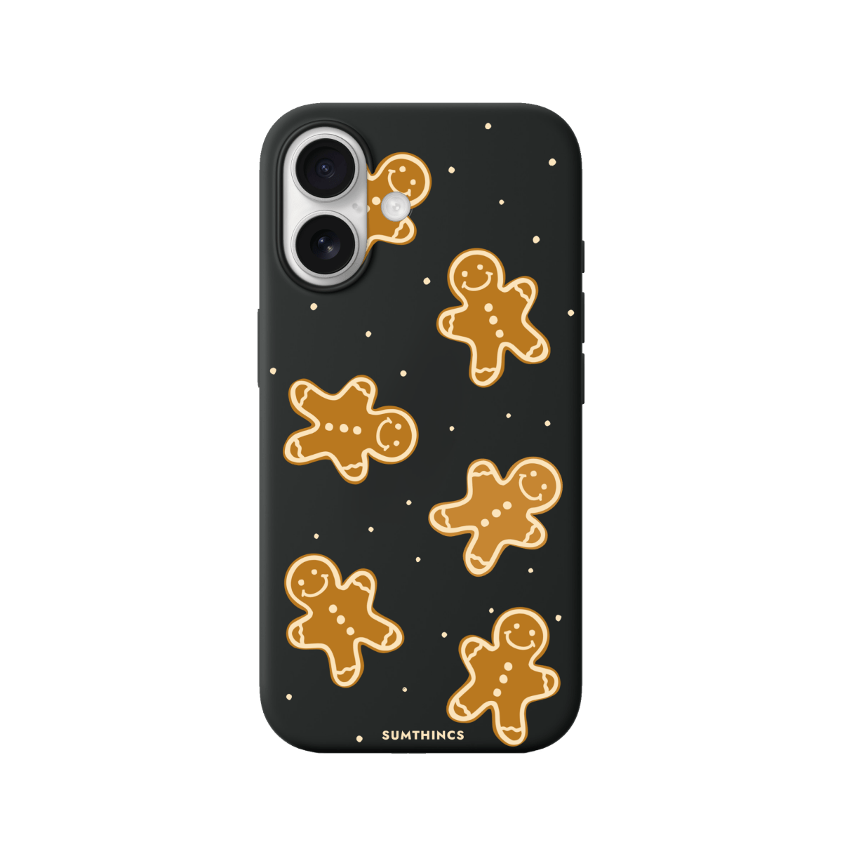 iPhone 17 Gingerbread Man Premium Telefon Kılıfı Siyah - SUMTHINCS