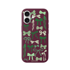 iPhone 17 Green Garland Premium Telefon Kılıfı Bordo - SUMTHINCS