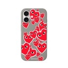 iPhone 17 Hearts Premium Telefon Kılıfı Gri - SUMTHINCS