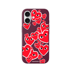 iPhone 17 Hearts Premium Telefon Kılıfı Bordo - SUMTHINCS