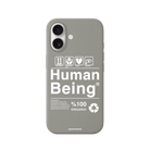 iPhone 17 Human Being Premium Telefon Kılıfı Gri - SUMTHINCS
