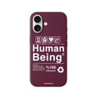 iPhone 17 Human Being Premium Telefon Kılıfı Bordo - SUMTHINCS