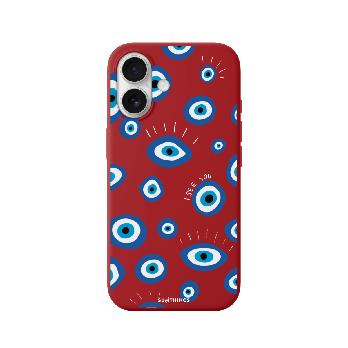 iPhone 17 I See You Premium Telefon Kılıfı Kırmızı - SUMTHINCS