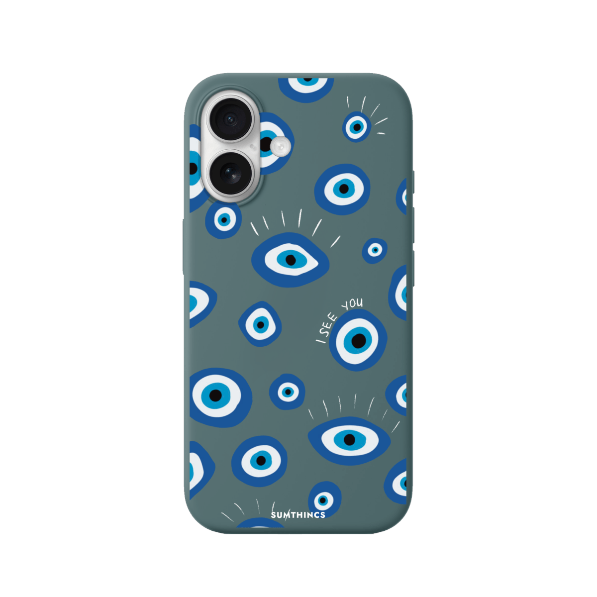 iPhone 17 I See You Premium Telefon Kılıfı Kaktüs Yeşili - SUMTHINCS