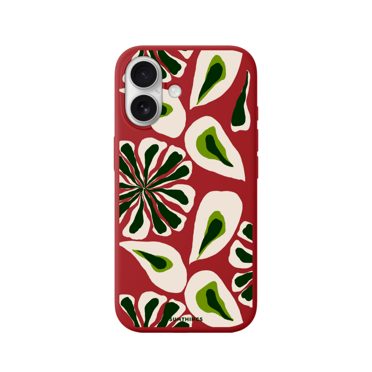 iPhone 17 Leafs Premium Telefon Kılıfı Kırmızı - SUMTHINCS