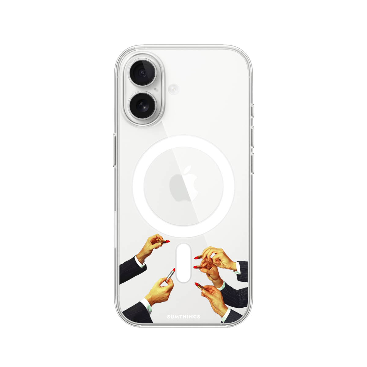 iPhone 17 Lipstick Clear Magsafe Şeffaf Telefon Kılıfı - SUMTHINCS