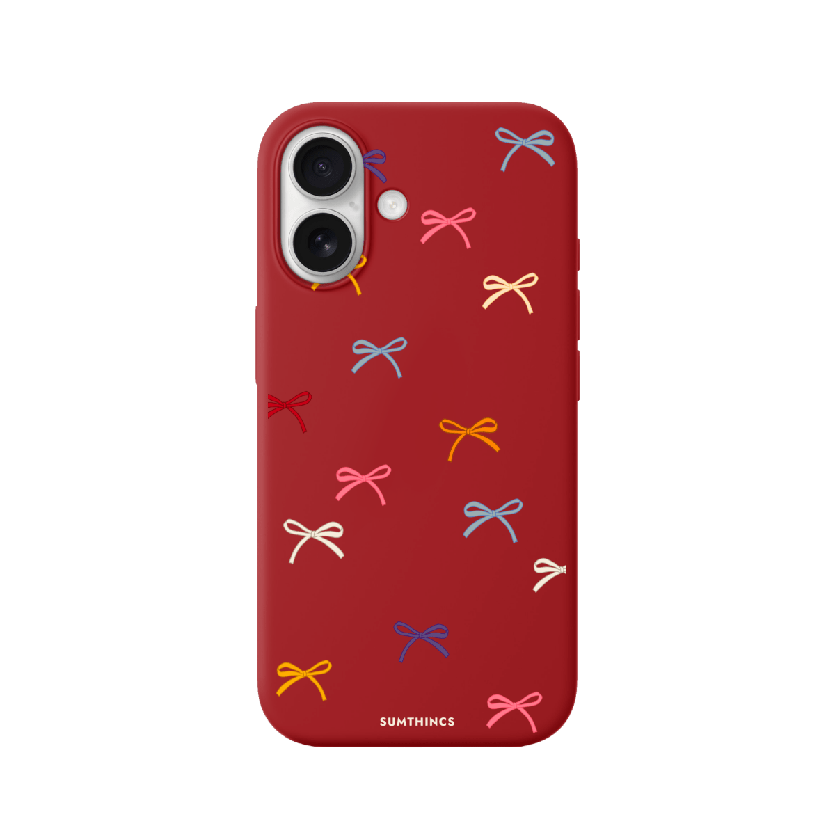 iPhone 17 Little Bows Premium Telefon Kılıfı Pasifik Mavi - SUMTHINCS