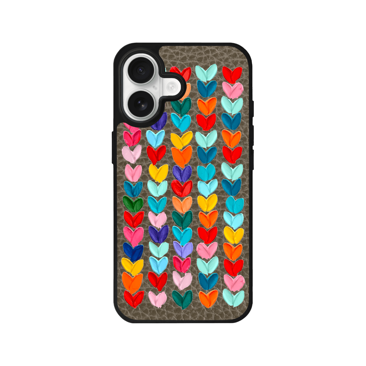 iPhone 17 Lovestorm Leather Vegan Deri Telefon Kılıfı Haki - SUMTHINCS