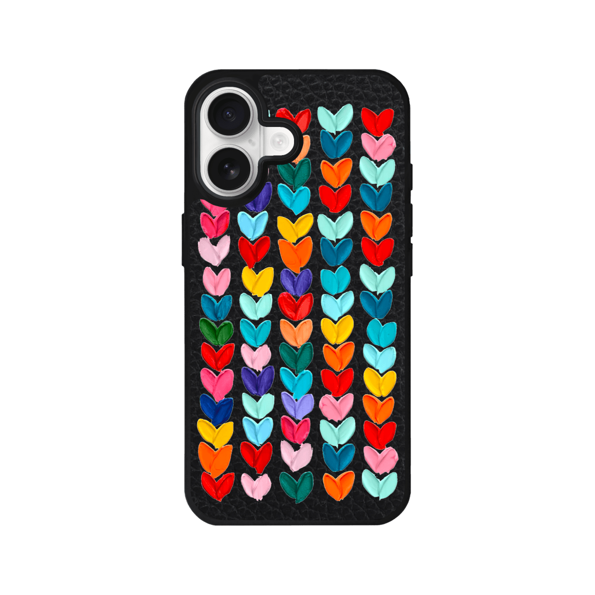 iPhone 17 Lovestorm Leather Vegan Deri Telefon Kılıfı Siyah - SUMTHINCS