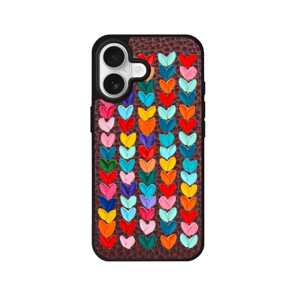 iPhone 17 Lovestorm Leather Vegan Deri Telefon Kılıfı Bordo - SUMTHINCS