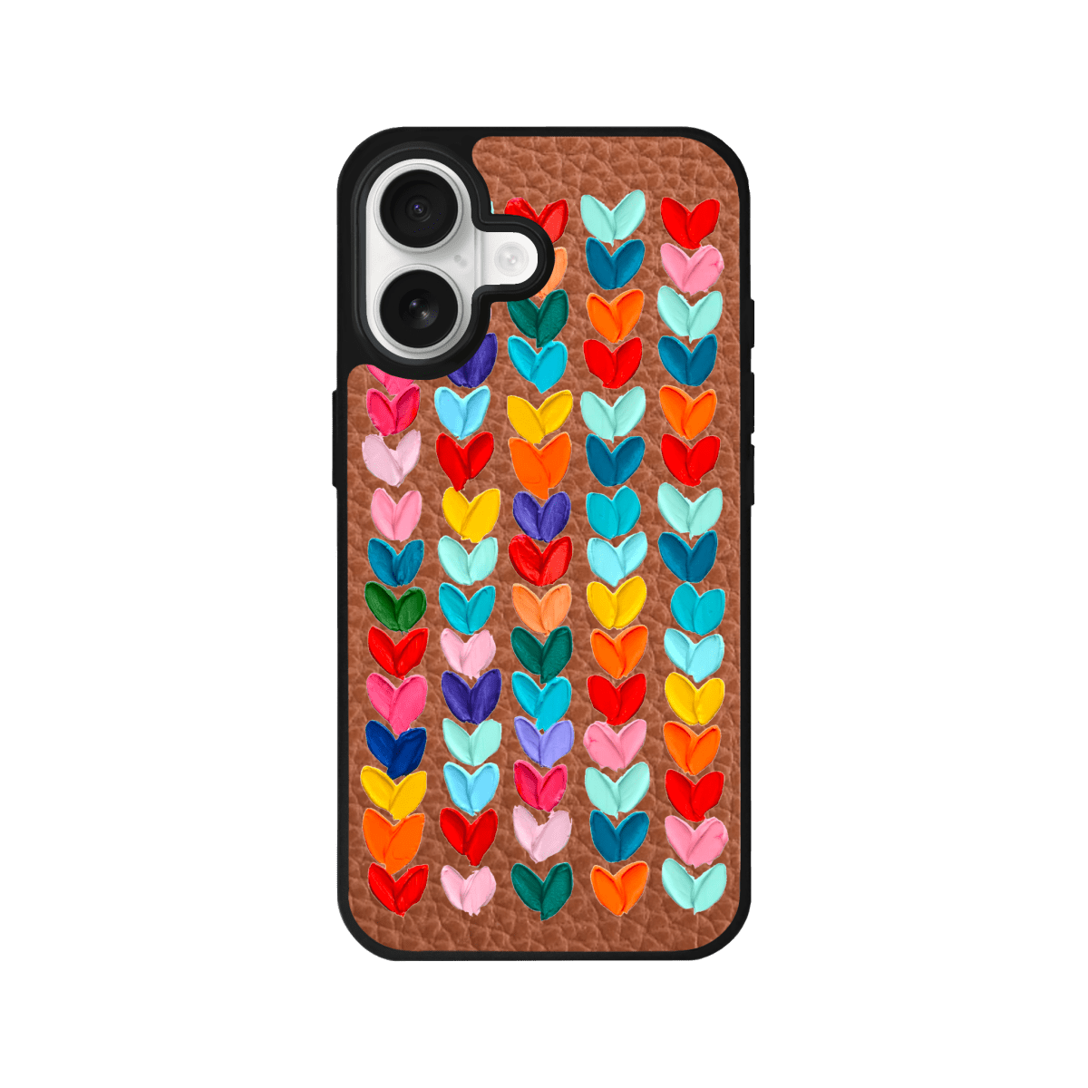 iPhone 17 Lovestorm Leather Vegan Deri Telefon Kılıfı Kahverengi - SUMTHINCS