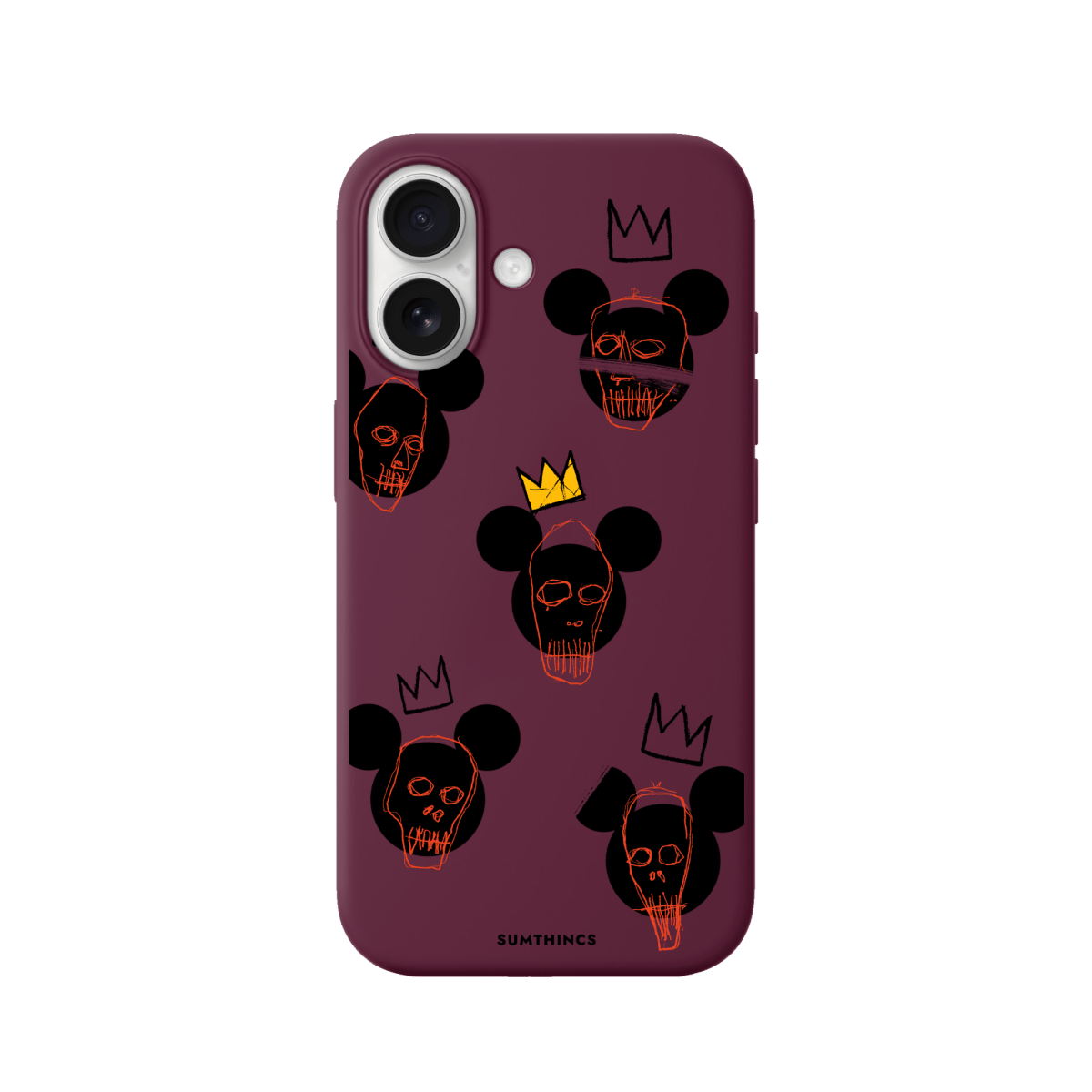 iPhone 17 Mickeys Midnight Premium Telefon Kılıfı Bordo - SUMTHINCS