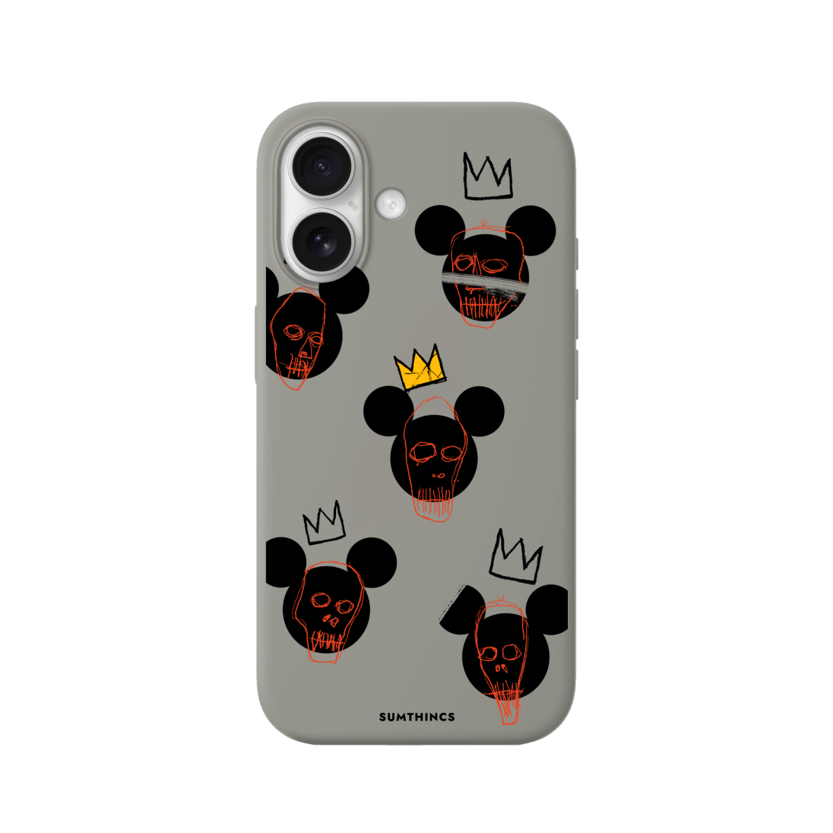 iPhone 17 Mickeys Midnight Premium Telefon Kılıfı Gri - SUMTHINCS