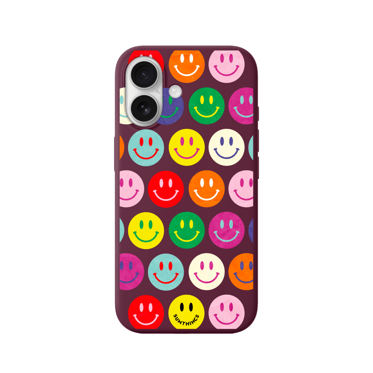 iPhone 17 Miles of Smiles Premium Telefon Kılıfı Bordo - SUMTHINCS