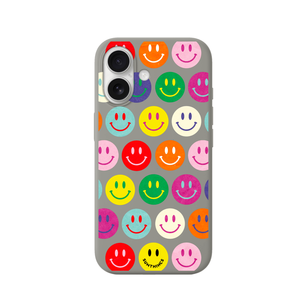 iPhone 17 Miles of Smiles Premium Telefon Kılıfı Gri - SUMTHINCS