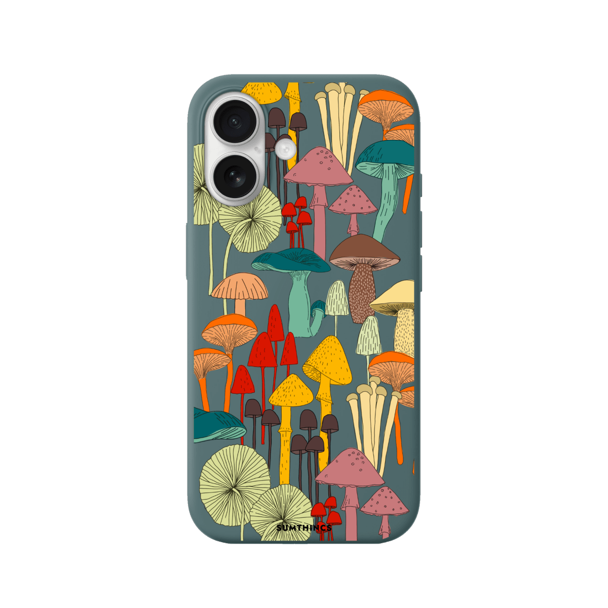 iPhone 17 Mushrooms Premium Telefon Kılıfı Kaktüs Yeşili - SUMTHINCS