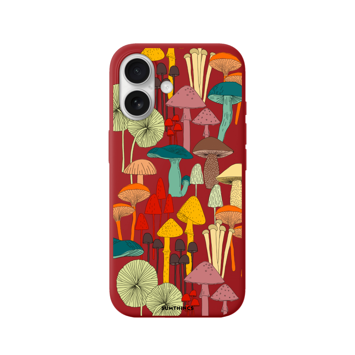 iPhone 17 Mushrooms Premium Telefon Kılıfı Kırmızı - SUMTHINCS